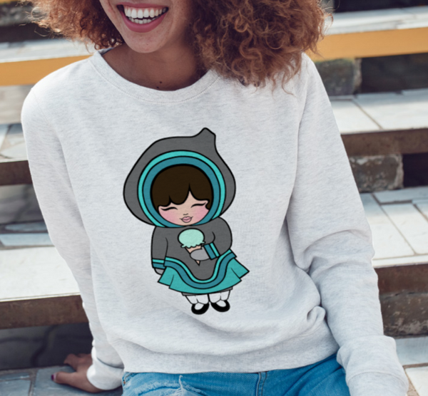 Sweatshirt - Minty Siku Girl