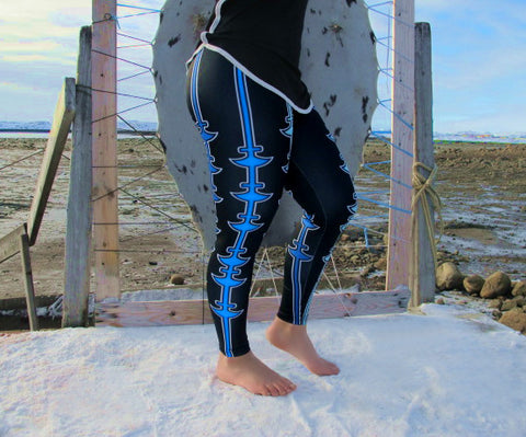 Leggings - Ulu Stripe (blue)