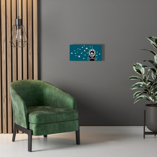 Wall Canvas - Starry Night [Teal]