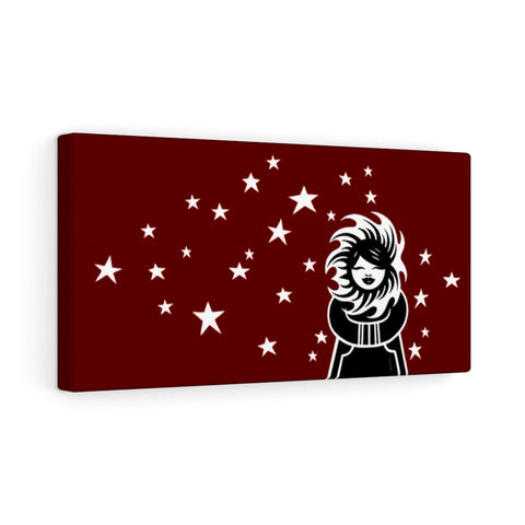 Wall Canvas - Starry Night [Maroon]