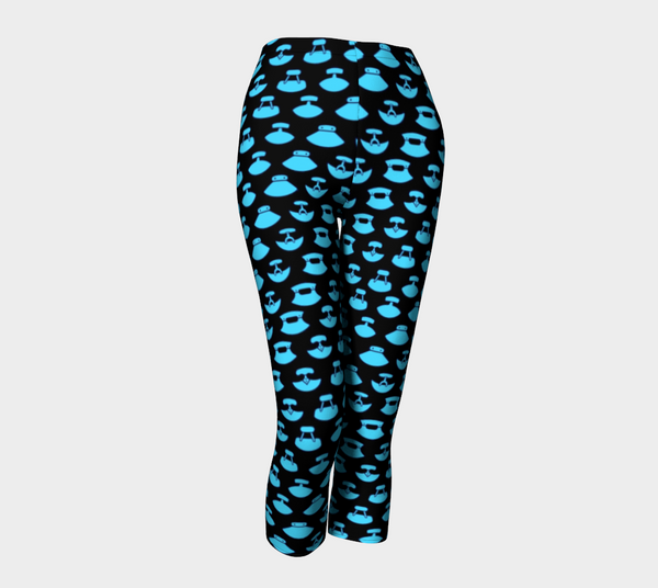 Leggings - Blue Glow Capris